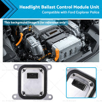 Headlight Ballast Control Module Unit Suitable for Ford Explorer Police 17-19