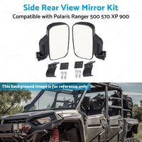 UTV Side Rear View Mirrors For Polaris Ranger 500 570 XP 900 1000 General XP1000