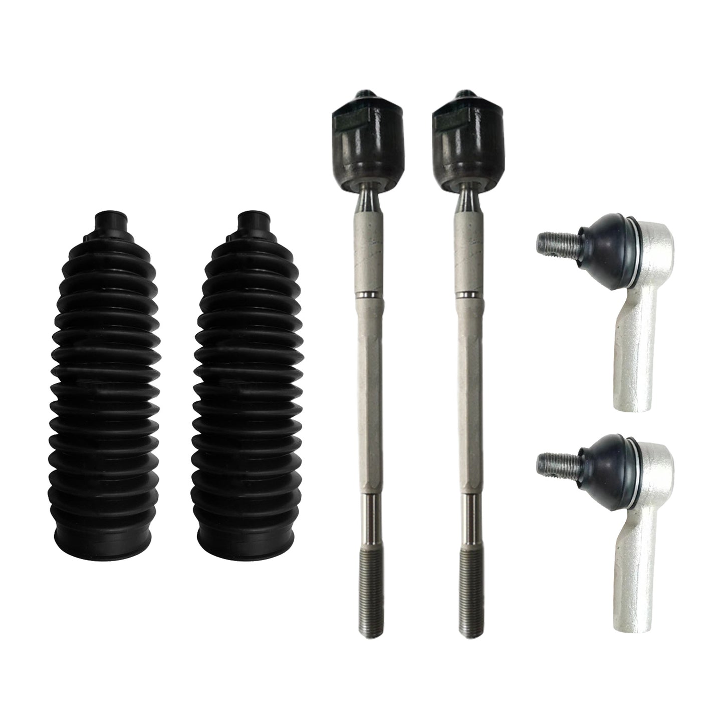 6PCS Inner Rack Tie Rod End Kit Suitablefor 05-15 Toyota Hilux 4WD GGN25R KUN26R