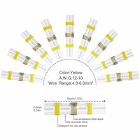 Solder Seal Sleeve Heat Shrink Butt Wire Connectors Terminals Waterproof