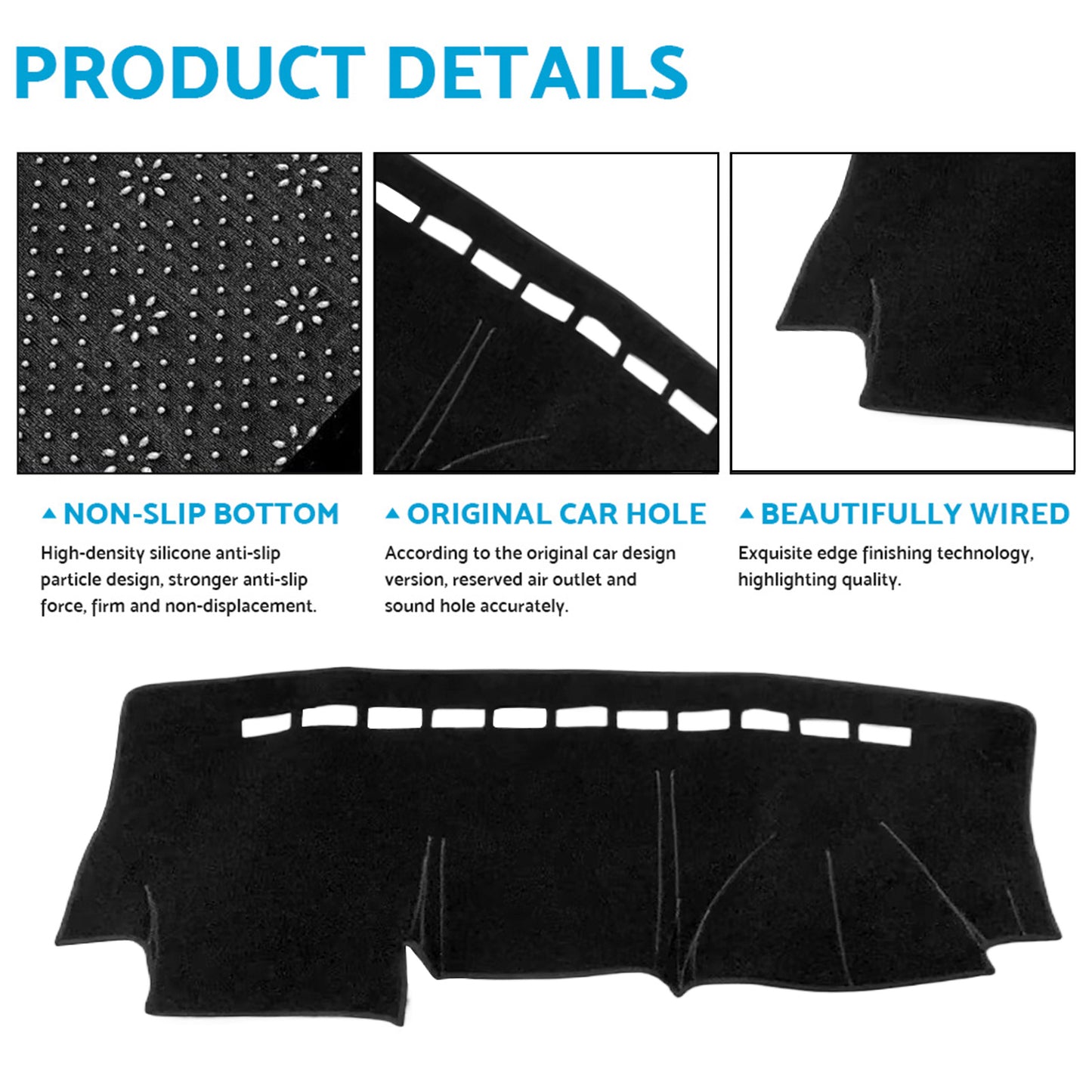 RHD Dash Mat Suitable For Suzuki Jimny 1998-2018 Non-Slip Dashboard Cover
