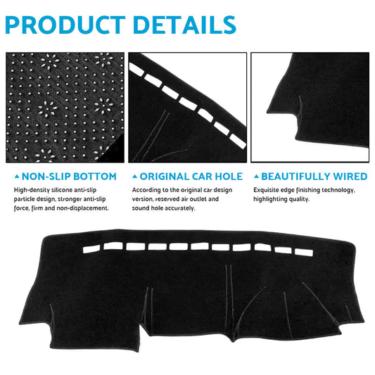 RHD Dash Mat Suitable For Suzuki Jimny 1998-2018 Non-Slip Dashboard Cover