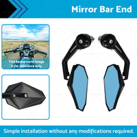 Rearview Handle Bar End Side Mirrors Suitable For Yamaha MT-07 MT07 FZ07 13-21