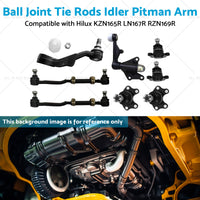 Ball Joint Tie Rods Idler Pitman Arm Suitable for Hilux LN167R RZN169R KZN165R