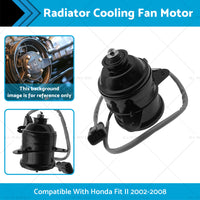 19030-PWA-J51 Radiator Cooling Fan Motor Suitable for Honda Fit II 2002-2008