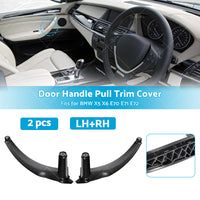 LHRH Front or Rear Door Handle Pull Trim Cover Black For BMW X5 E70 X6 E71 E72