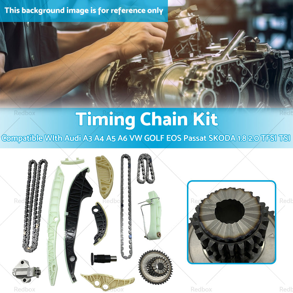 Timing Chain Kit Suitable For Audi A3 A4 A5 A6 VW GOLF EOS Passat SKODA 1. 8 2. 0