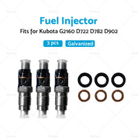 3PCS D722 D782 D902 Fuel Injectors For Kubota BX1860 BX1880 BX2360 16871-53000