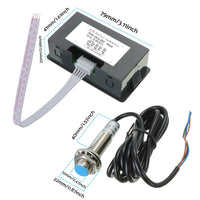 4x Digital LED Tachometer RPM Speed Meters Suitable For Hall Proximity Switch Sensor NPN Set