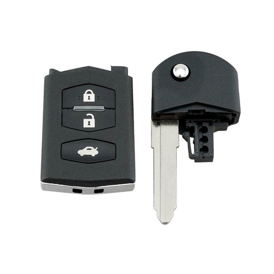 3 Button Complete Remote Car Key 433MHz ID63 80Bit Chip Suitable For Mazda 2 3 6