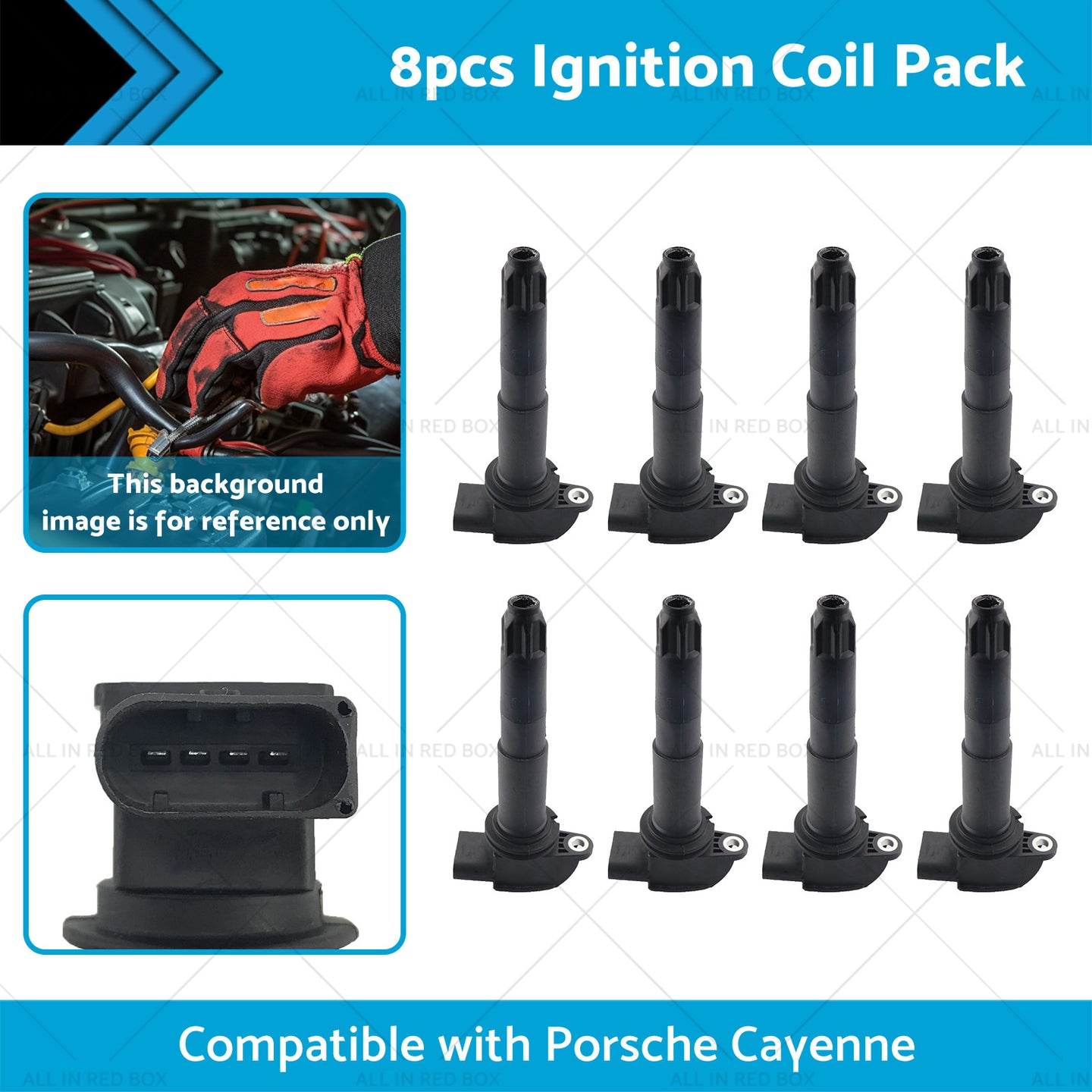 {{ 8x  Ignition Coil Pack Suitable for Porsche Cayenne 9PA 03-06 4. 5L M 48. 00 48. 50 }} - Buy Car Parts Online at {{ Kaka Auto Parts }}.