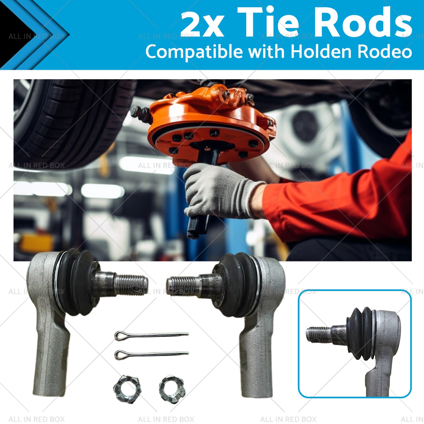 2x Tie Rods Suitable for Holden Rodeo RWD TFR TRS 89-03