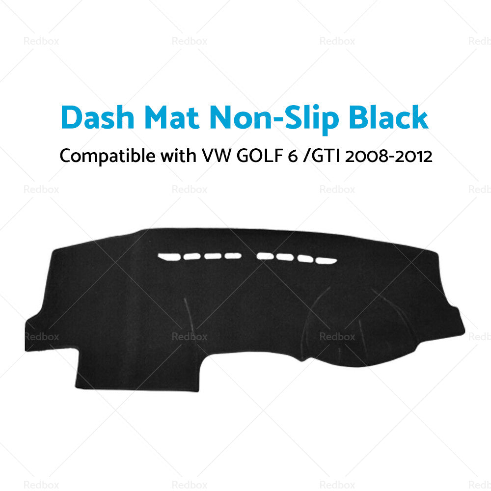 Non-Slip Dash Mat Suitable For VW GOLF 6  GTI 2008-2012 Dashboard Cover Black