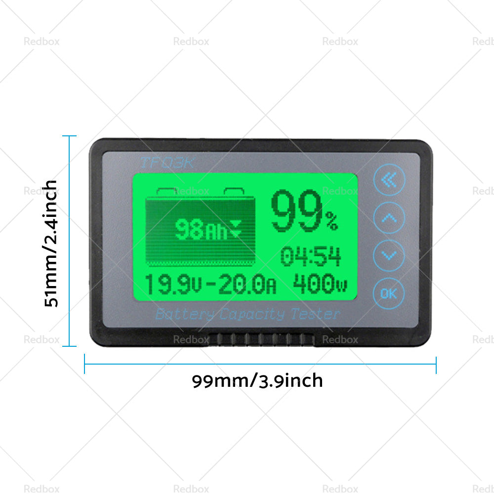 350A MAX 500A LCD Alarm Tester Capacity Display Lithium Battery Monitor Caravan