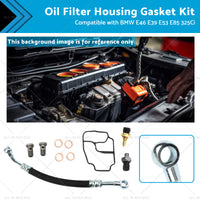 Engine Oil Filter Housing Gasket Kit Suitable for BMW 325Ci X5 Z3 E46 E39 E53