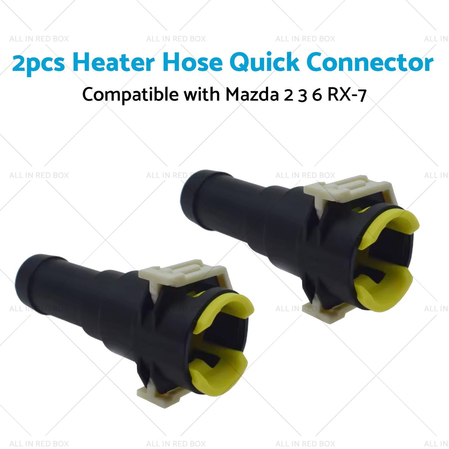 2x Heater Hose Quick Connector Suitable for Mazda MX-3 MX-6 RX-7 Protege MPV