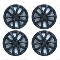 4PCS Matt Black Wheel Cover Hub Caps Rim Hubcap Suitable for Tesla Model 3