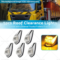 5pcs 12V LED Cab Marker Top Roof Light Suitable For Trucks Peterbilt Kenworth