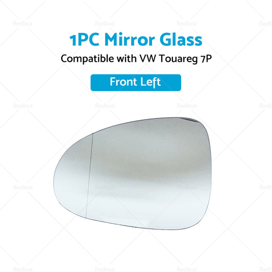 Suitable for VW TOUAREG 7P 07 or 11-2018 Left Mirror Glass Heated Convex With Base