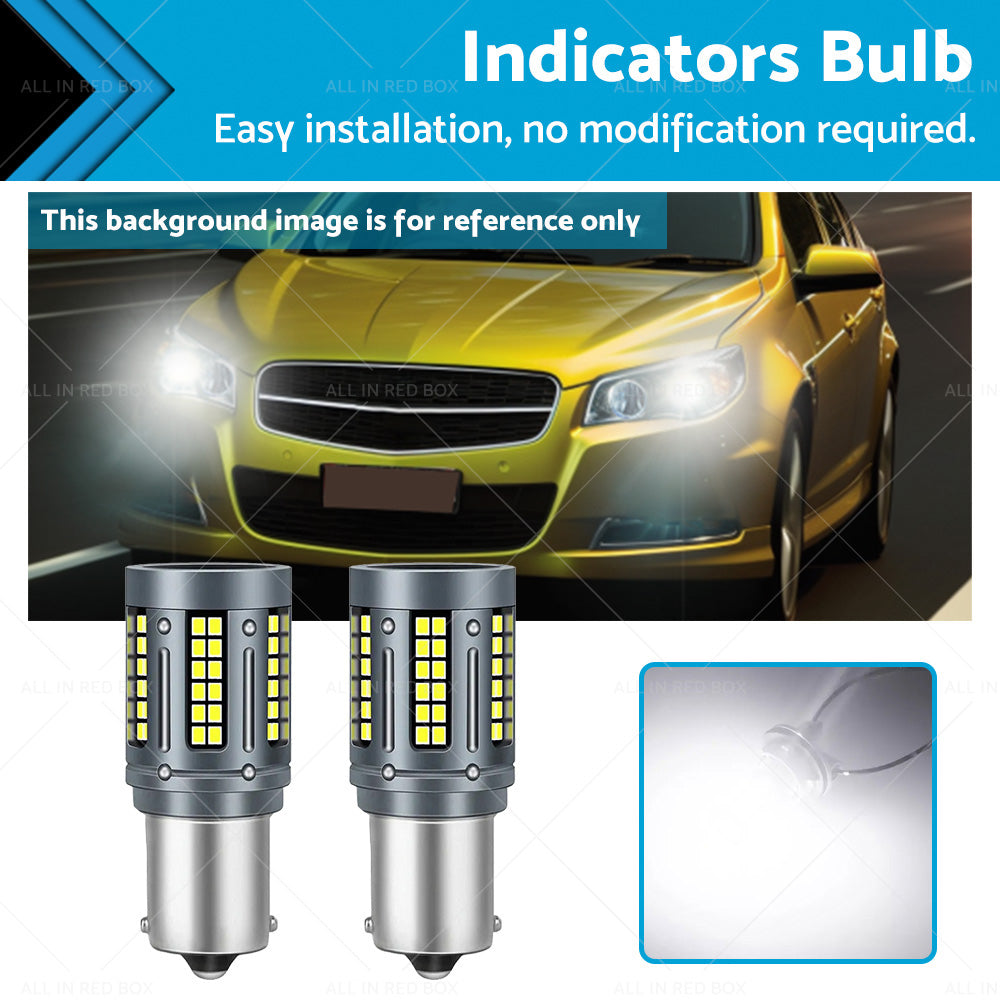 {{ LED White Rear Reverse Bulbs BA15s Suitable For Holden Commodore VT VX VY VZ VE }} - Buy Car Parts Online at {{ Kaka Auto Parts }}.