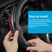 Carbon Fiber Universal Car Steering Wheel Booster Cover Non Slip Car Accessories