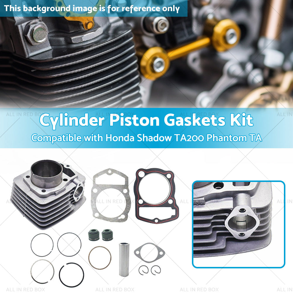 Cylinder Piston Gaskets Kit 63. 5mm Suitable For Honda 250ml ATC200 XL200 250cc