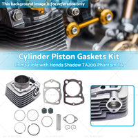 Cylinder Piston Gaskets Kit 63. 5mm Suitable For Honda 250ml ATC200 XL200 250cc