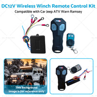 DC12V Wireless Winch Remote Control Kit Suitable for Car Jeep ATV Warn Ramsey