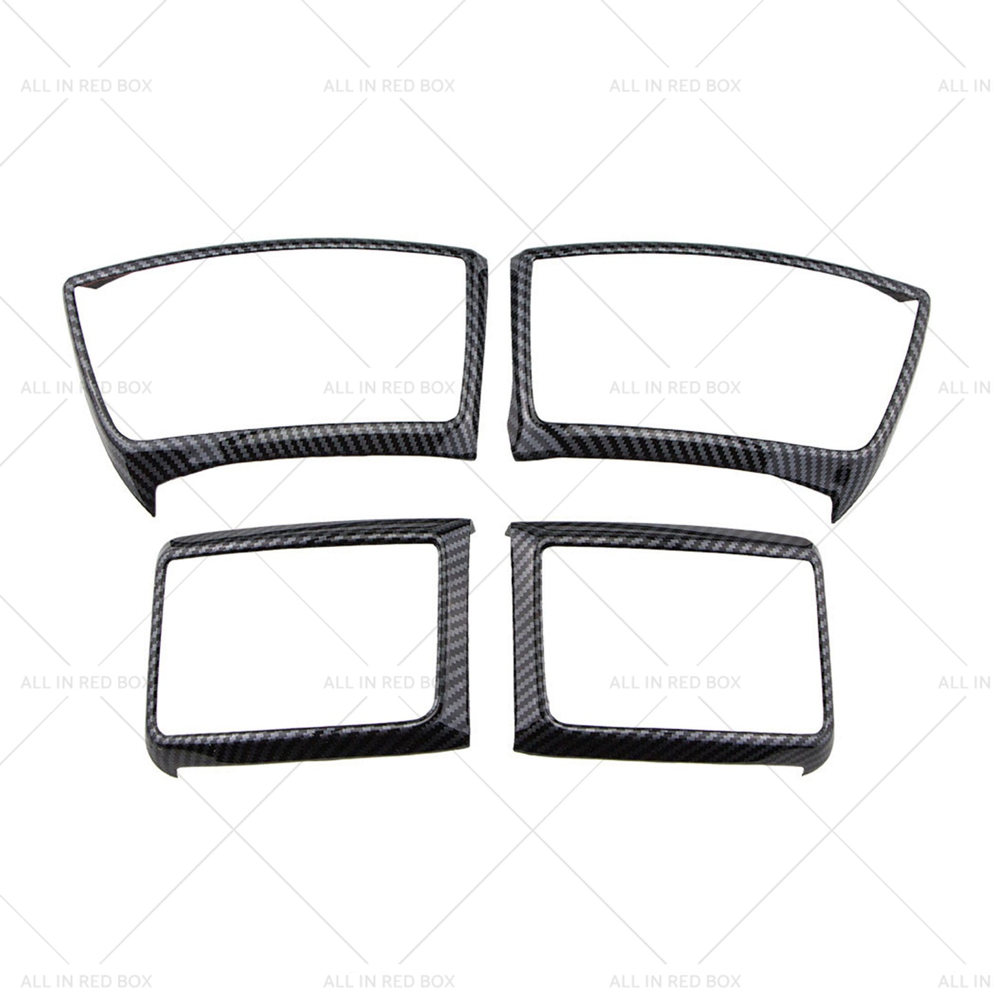 4x Carbon Fiber Color Air Outlet Frame Cover Trim Suitable for 15-22 Ford Ranger