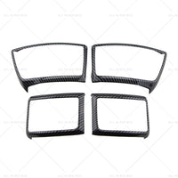 4x Carbon Fiber Color Air Outlet Frame Cover Trim Suitable for 15-22 Ford Ranger