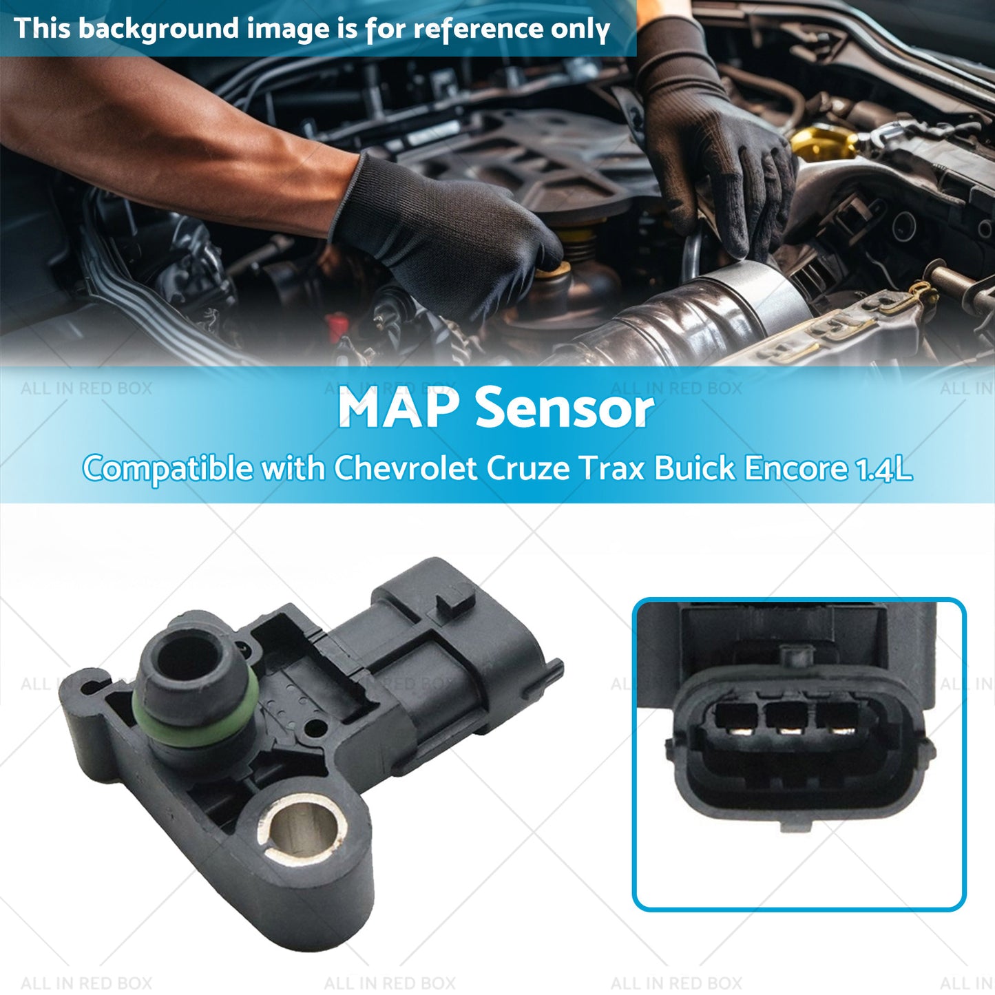 55567257 MAP Sensor Suitable for 13-20 Chevrolet Cruze Trax Buick Encore 1. 4L