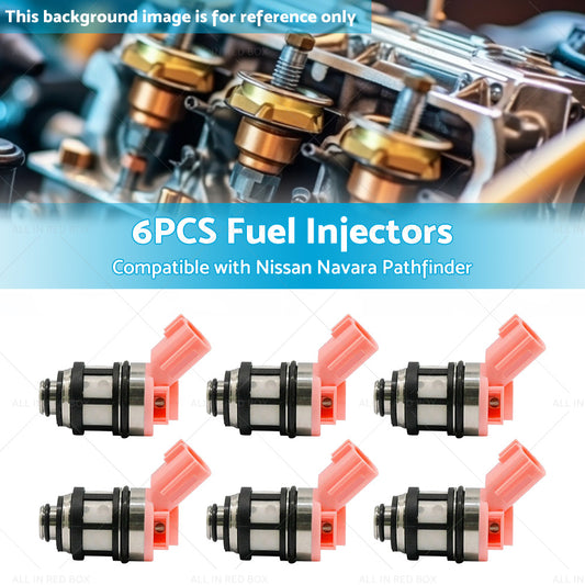 6PCS Fuel Injectors Suitable For Nissan Navara D21 D22 Pathfinder 16600-9S200