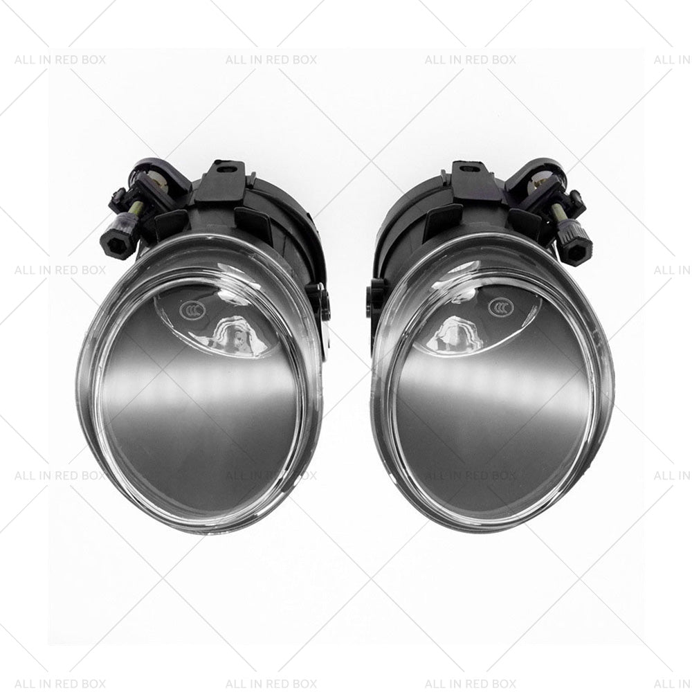 Pair Replacement Clear Fog Lights Lamps Suitable for 2001-2006 BMW E46 3-Series