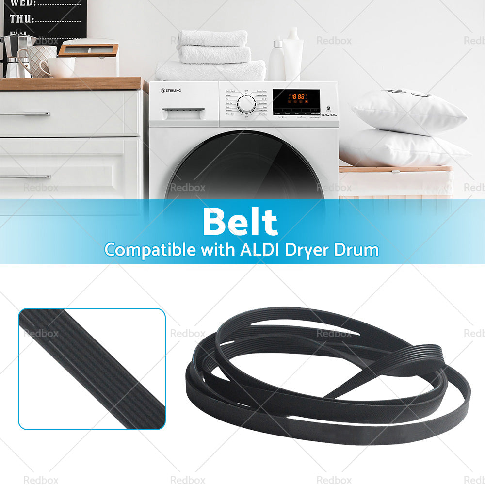 Suitable for ALDI SHPD80W GGSHPD80W HEAT PUMP Dryer Drum Drive Belt 7PH1956