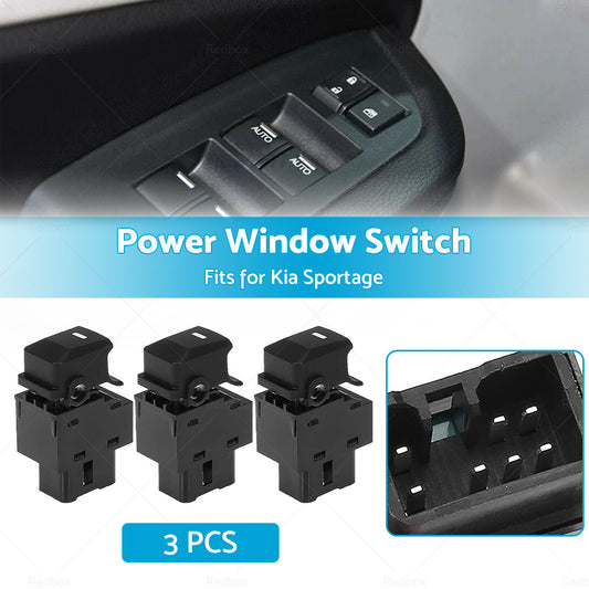 3x Passenger Side Power Window Switch 93580-3W000 Fit For Kia Sportage 2010-2015