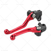 CNC Pivot Brake Clutch Levers Red Suitable for Honda XR250 CR125R CRF450R CR500