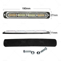 2x 48 LED Amber Recovery Strobe Flashing Grille Lightbar Lamp Truck Beacon Light