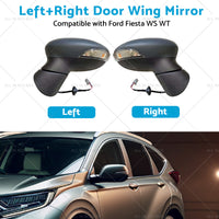 RH  LH Pair Electric Door Mirror No Heat Suitable For Ford Fiesta WS WT 08~17