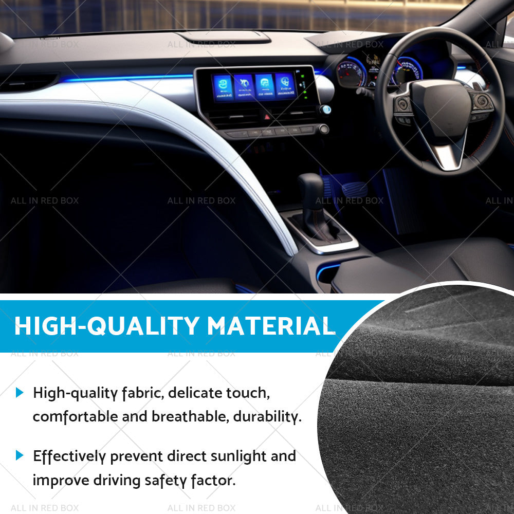 Non Slip Dash Mat Dashboard Cover Suitable For Toyota CHR C-HR 2016-2019 Black