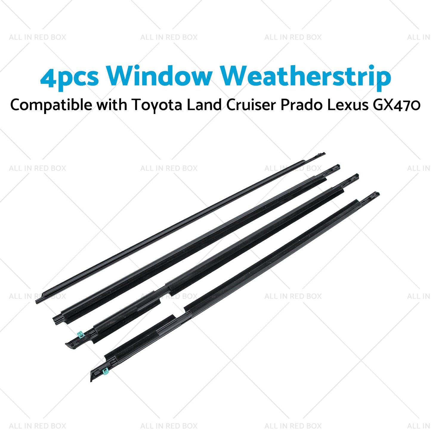 Suitable For Toyota LandCruiser 105 100 120 Weatherstrips Window Trim Seal Black