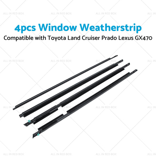 Suitable For Toyota LandCruiser 105 100 120 Weatherstrips Window Trim Seal Black