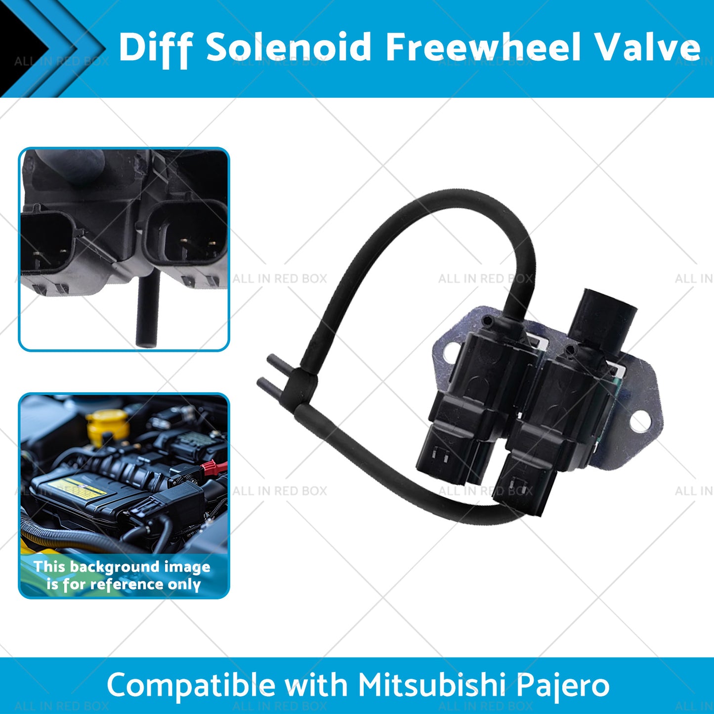 Front Diff Solenoid Freewheel Valve Suitable for Mitsubishi Pajero NW NX 07-17