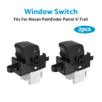 2X Single Window Switch Control 25411-0V000 For Nissan Pathfinder Patrol X-Trail