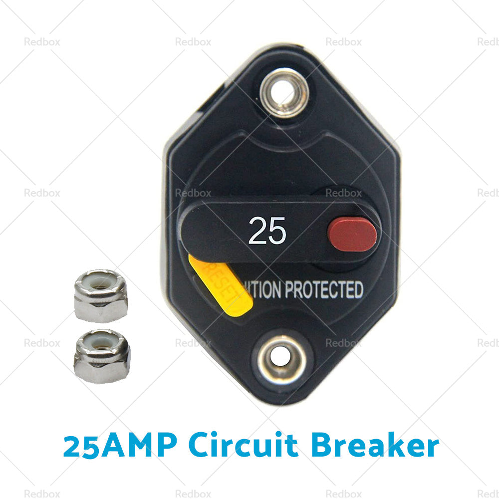 15/20/25/30/40/50A AMP Circuit Breaker Waterproof 12V 32V DC Manual Reset