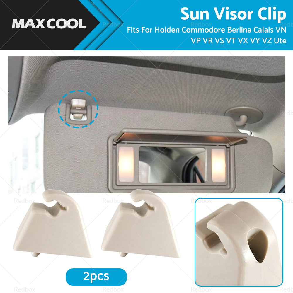 2xSun Visor Clip For Holden Commodore Berlina Calais VN VP VR VS VT VZ VX VY UTE