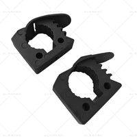 2x Car Rubber Clamps Bases Adapter 25-45mm Shovel Axe Retainer Fixing Holder