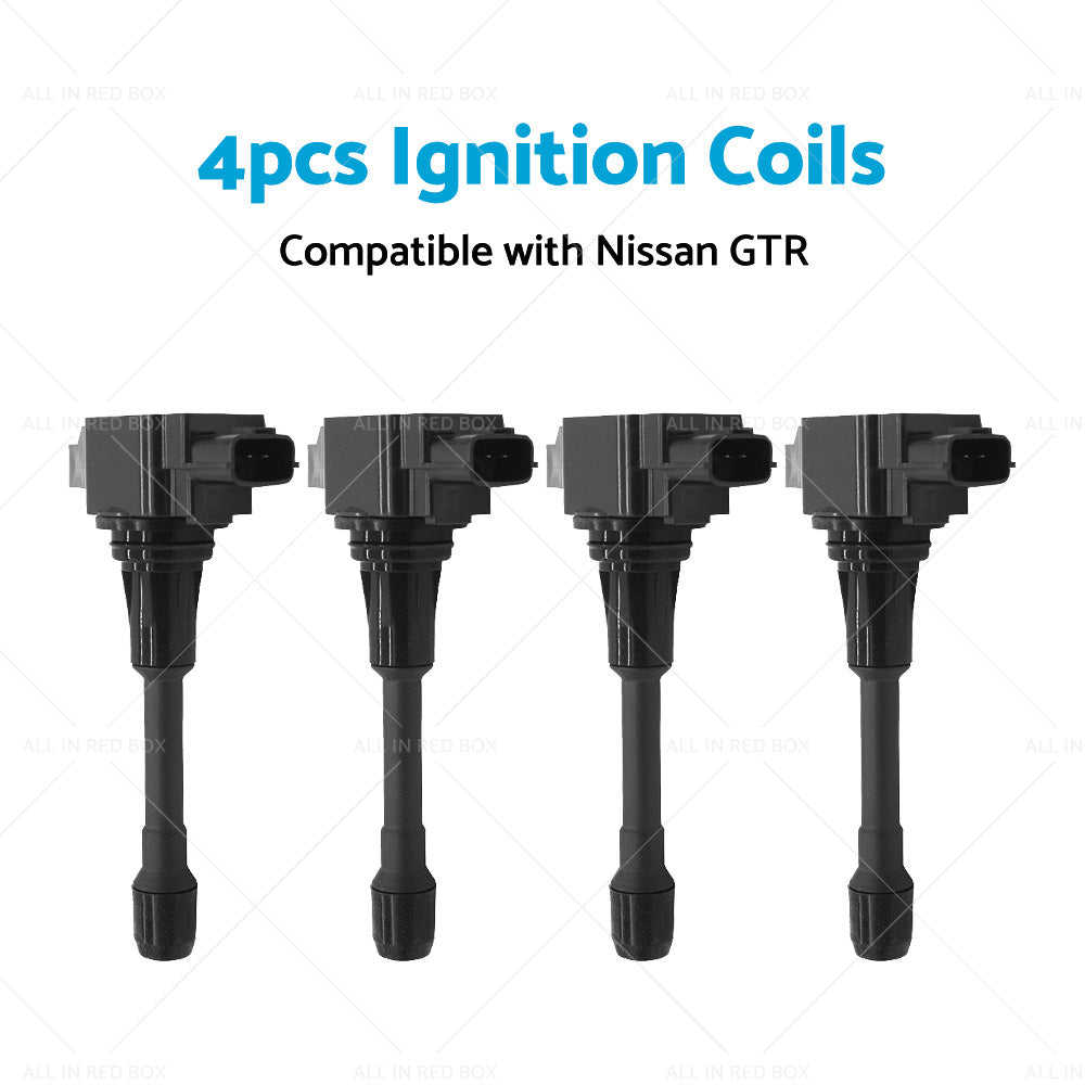 4PCS Ignition Coil Suitable for Nissan R35 GT-R 3. 8L VR38DETT 08-15 22448JF00B