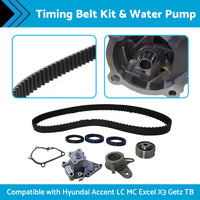 Timing Belt Kit  and  Water Pump Suitable For Hyundai Accent LC MC Excel X3 Getz TB