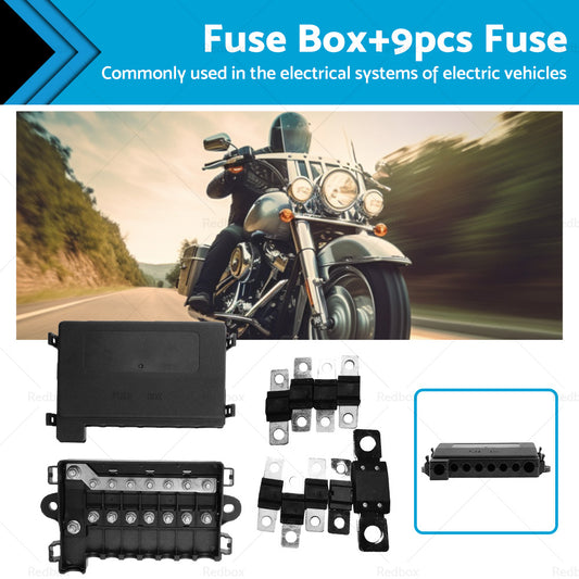 {{ 7 Way Multi Fuse Block Box Holder  9PCS 12-32V FUSES INCLUDED Car Auto }} - Buy Car Parts Online at {{ Kaka Auto Parts }}.