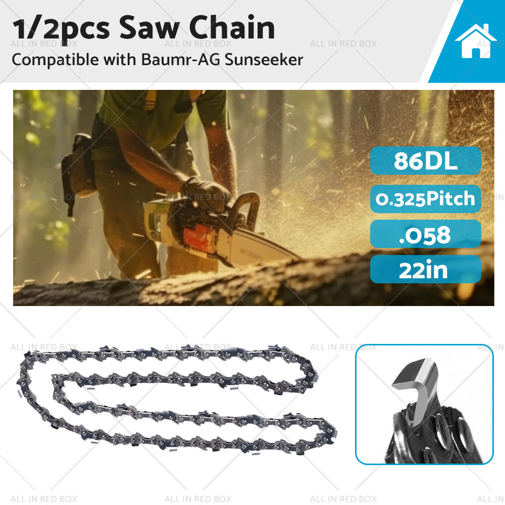 22  Chainsaw Chain 22inch 0. 325 . 058 86DL Suitable for Baumr-AG Sunseeker